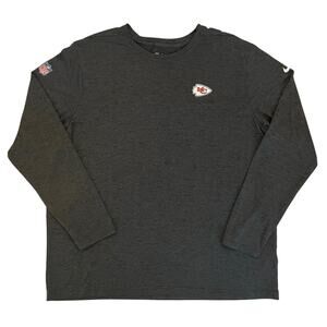 Kansas City Chiefs Nike Onfield Dri-Fit Men's XXL Long Sleeve Shirt NFL 2XL
